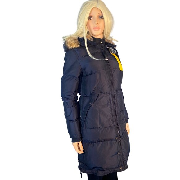 Parajumpers Women's S Long Bear Navy Blue Down Insulated Jacket Arctic Parka \* - Picture 12 of 17